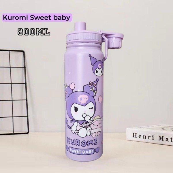 Producto - Botella Termica Kuromi con Cebador 800ml
