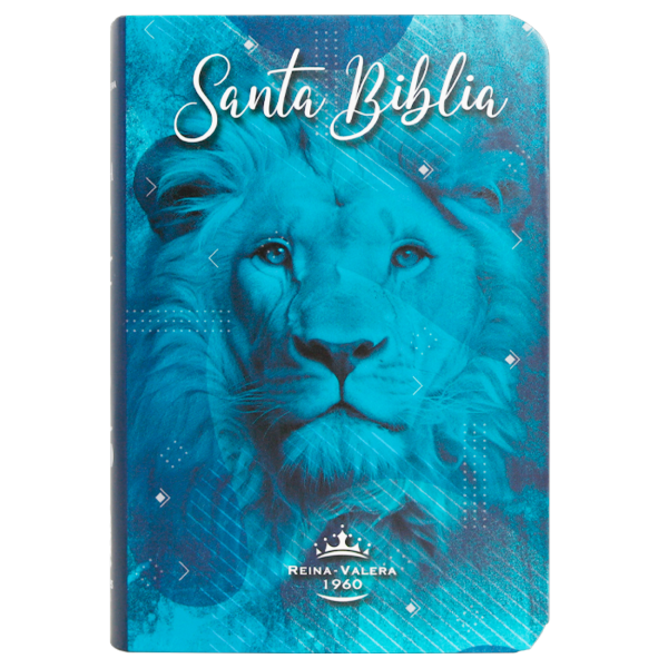 Producto - Biblia Reina Valera 1960 Chica Letra Regular Azul Leon