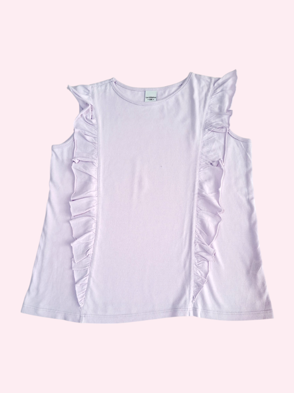 Producto - Remera con manguitas y volados lila Le Utthe 8/9 años