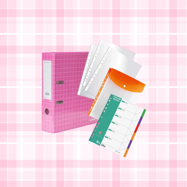 Producto - Kit Bibliorato Diseños + 100 Folios + 6 Separadores + Sobre Pvc