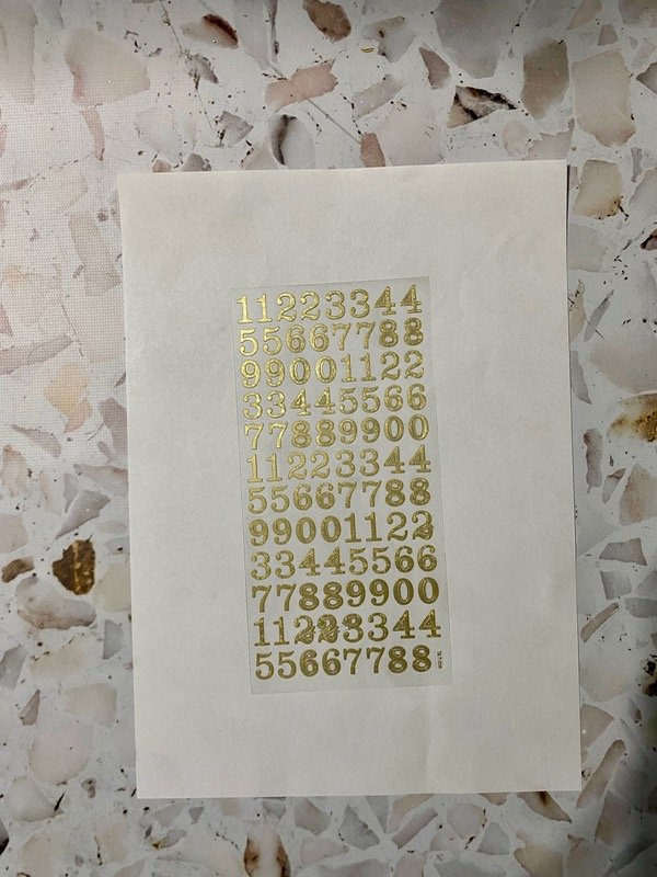 Producto - Sticker números y letras