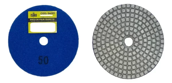 Producto - Disco de Pulir Isard Diámetro 100mm - 50 Granos