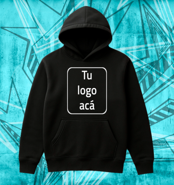 Producto - Buzo canguro unisex negro