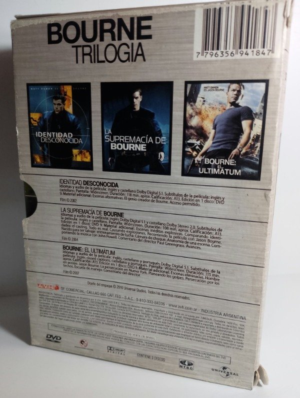 Producto - Bourne trilogia (2008) - DVD - 1
