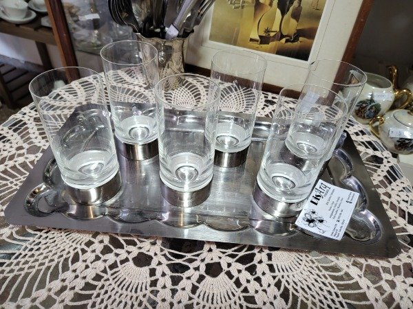 Producto - Vasos x 6 cristal y acero