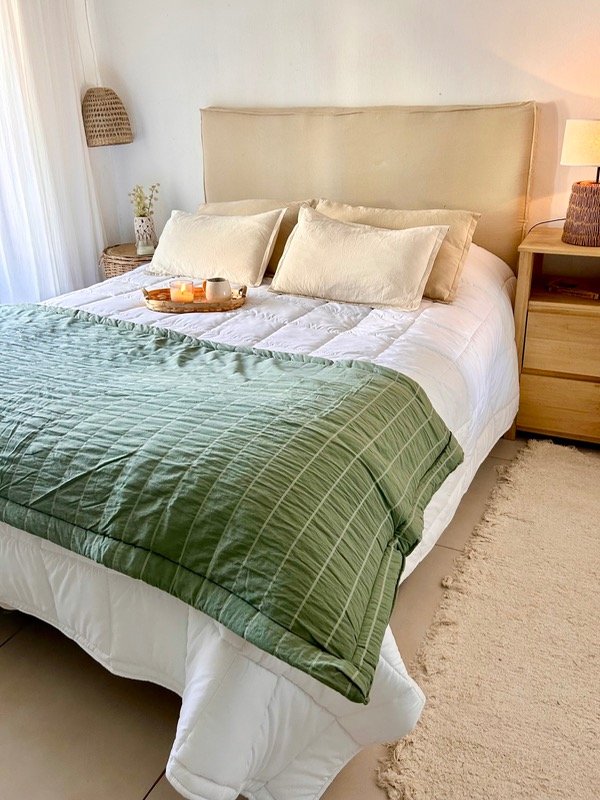Producto - Pillow Rayado Akira (verde seco)