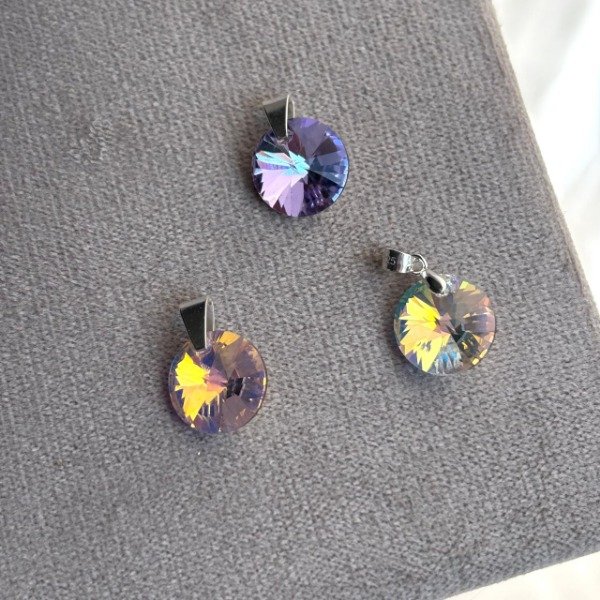 Producto - Dije redondo Swarovski (cod.753)