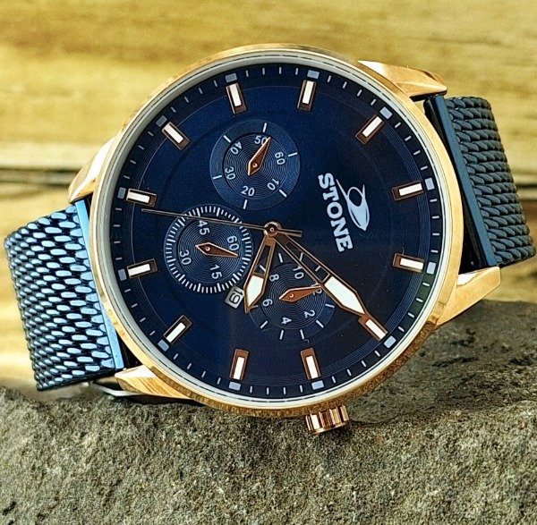 Producto - Reloj Stone Malla Tejida 45mm