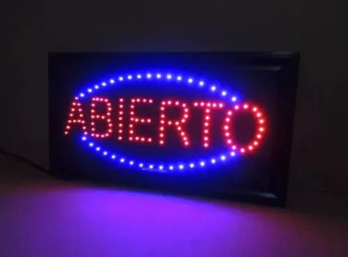 Producto - Cartel Led ABIERTO 25x48cm 7945
