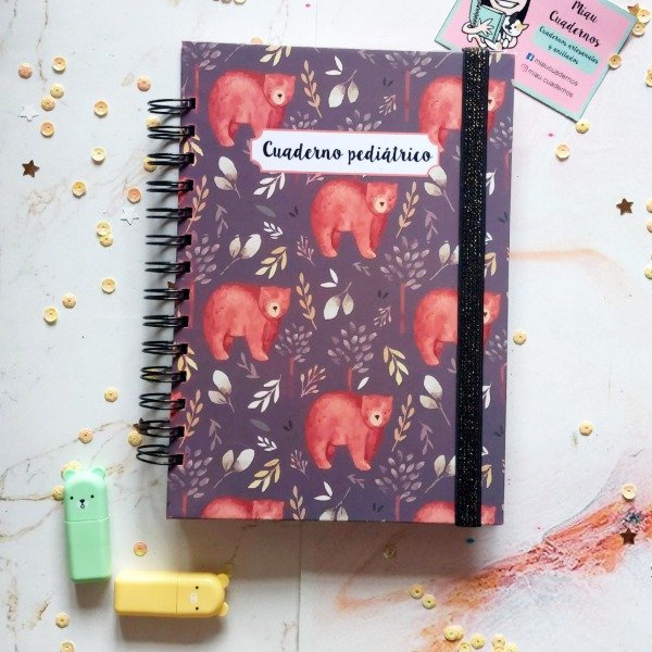 Producto - Cuaderno pediatrico varon - con nombre en la tapa