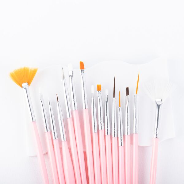 Producto - Set de 15 Pinceles para Uñas de Manicura y Diseño