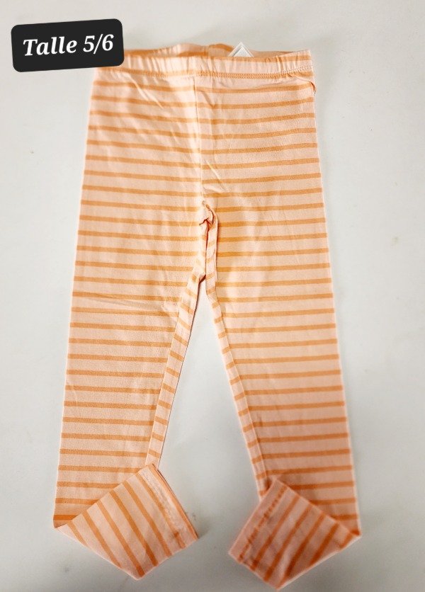 Producto - Calza HyM talle 5/6 rayada naranja