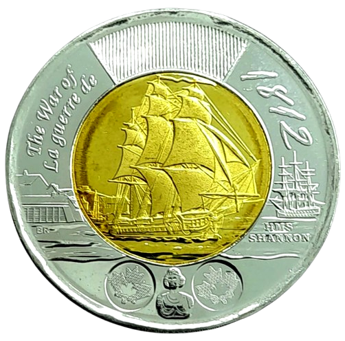 Producto - Canada 2 Dolares 2012 Shannon/Guerra de 1812 Km#1258 Unc