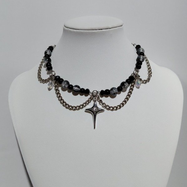 Producto - Collar ethereal destello negro