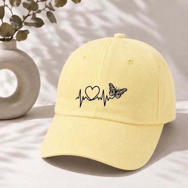 Producto - GORRA HEART - Amarillo