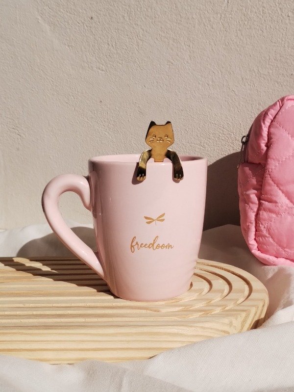 Producto - Taza + Cuchara Gatito