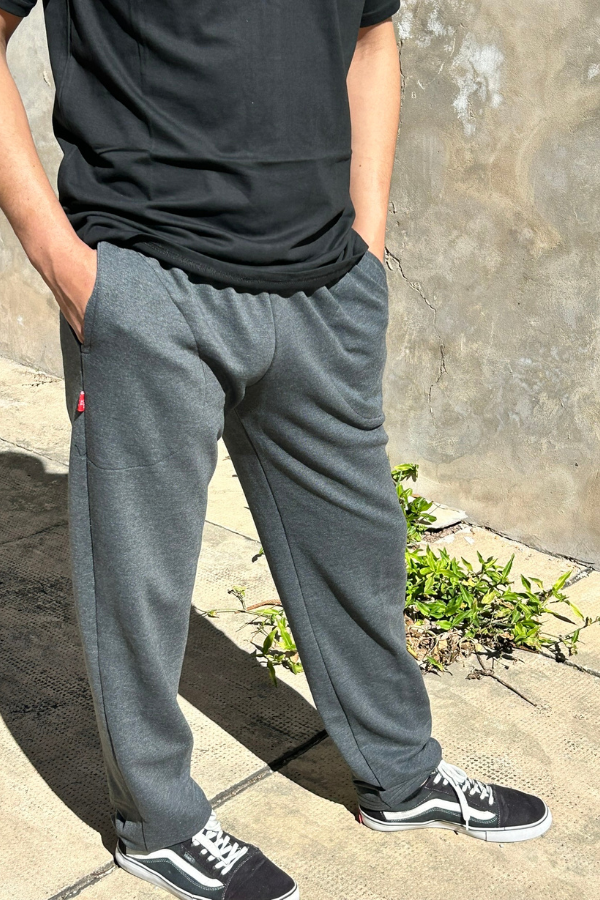 Producto - Pantalón Joguing Recto - Gris Topo