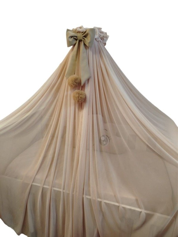 Producto - Dosel de Tul de Novia Beige - 3