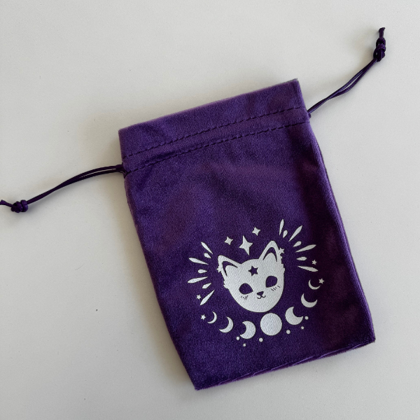 Producto - BOLSA TERCIOPELO GATO VIOLETA