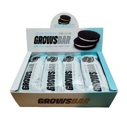 Producto - CAJA X 12 BARRITAS PROTEINA GROWSBAR LOW CARB- WORLD NUTRITION - 0