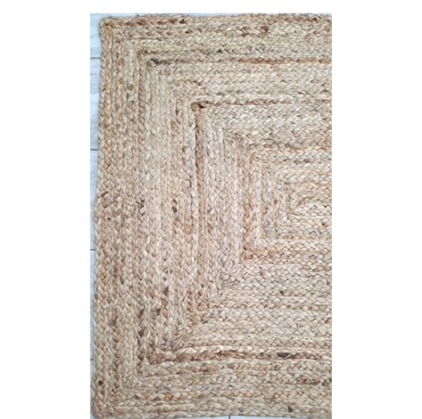 Producto - ALFOMBRA RECTANG.NATURAL YUTE 60X90CM TRENZADA