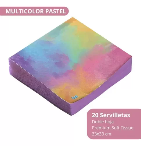 Producto - Servilletas multicolor paste x 20