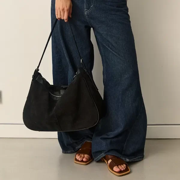 Producto - Cartera Gamuza negra