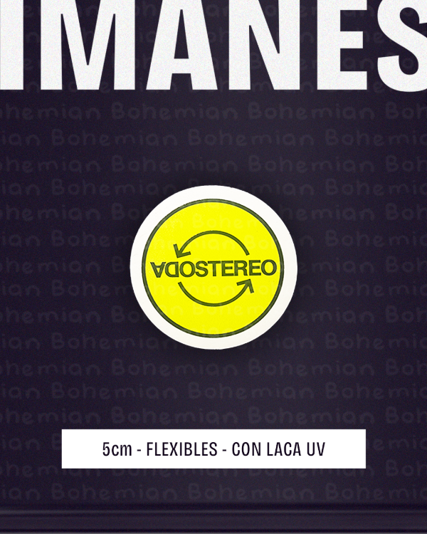 Producto - Iman SODA STEREO con LACA UV - Rock Nacional