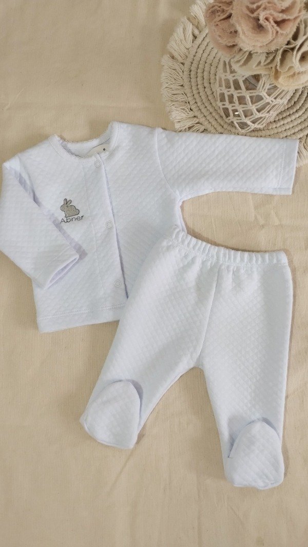 Producto - Conjunto de matelasse BLANCA con ranita