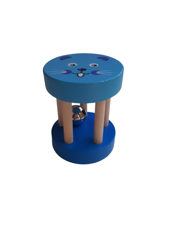 Producto - Sonajero Madera con cascabel GATITO
