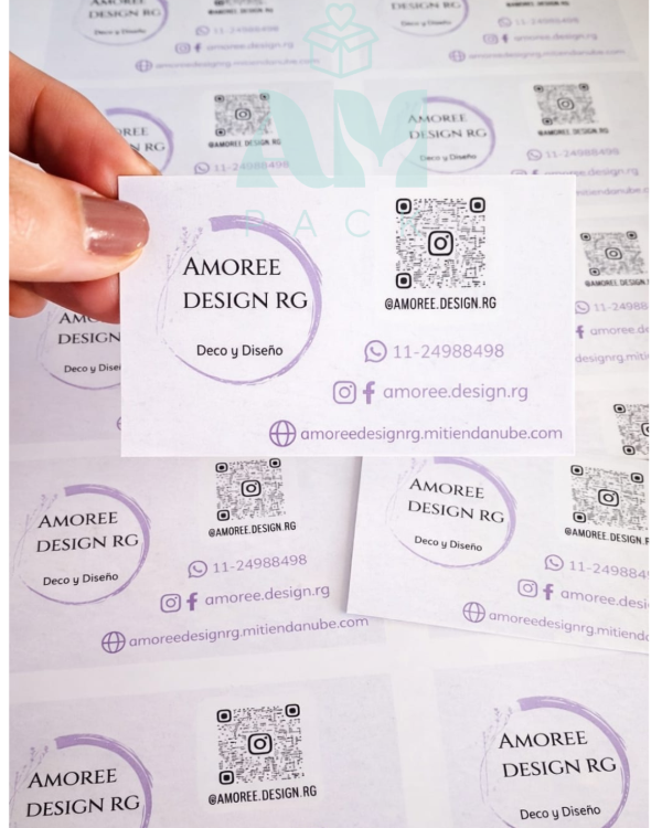 Producto - Tarjetas con QR para tu marca/ evento