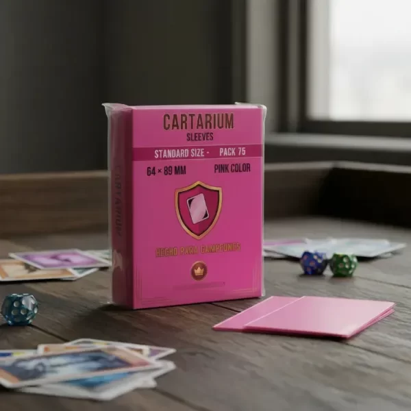 Producto - Sleeves Folios Cartarium Color Rosa64x89 75u TCG Standard MTG - 3