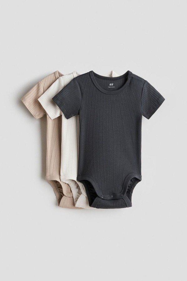 Producto - Pack x 3 bodies HyM en canale beige - 0