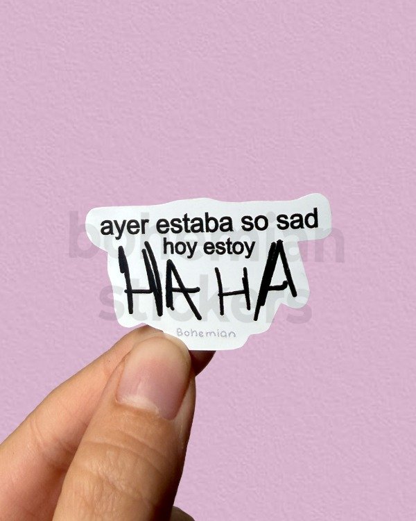 Producto - HA HA #2 - Sticker Individual de Catriel y Paco