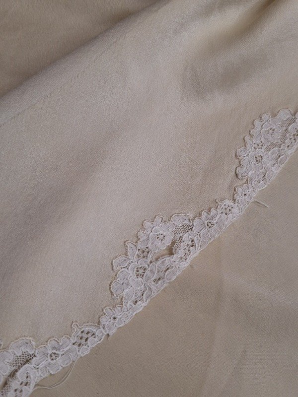 Producto - Falda Enagua antigua color vainilla T. S - 1