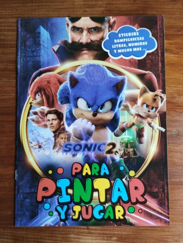 Producto - 1115 - Libritos p/Colorear c/Sticker - SONIC