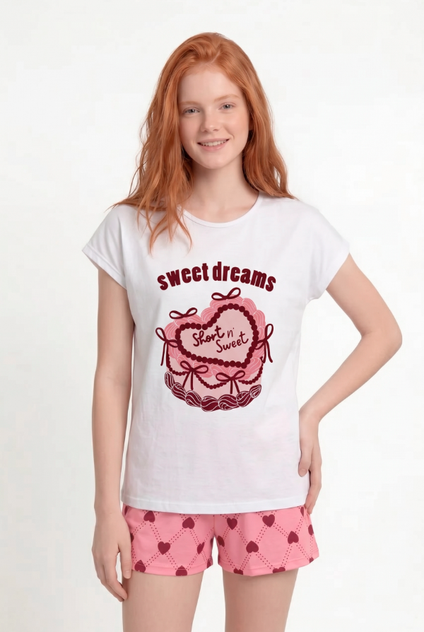 Producto - SWEETIE PIJAMA REMERA Y SHORT - 0