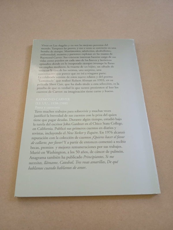 Producto - Short cuts - Raymond Carver - Anagrama / Página 12 2012 - 1