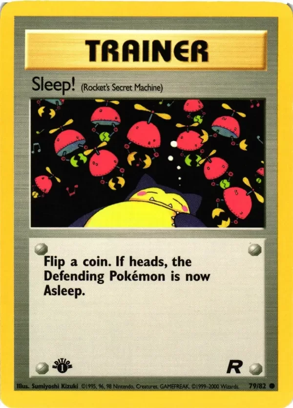 Producto - Team Rocket #79/82 Sleep! Rocket's Secret Machine 1st Edition Pokemon Argentina
