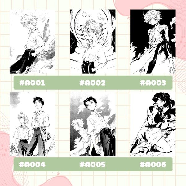 Producto - Evangelion // Postales foil - 1