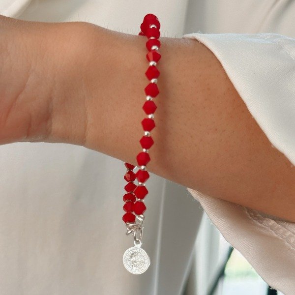 Producto - Pulsera Cristal Checo Laminadas Plata 925 - 5