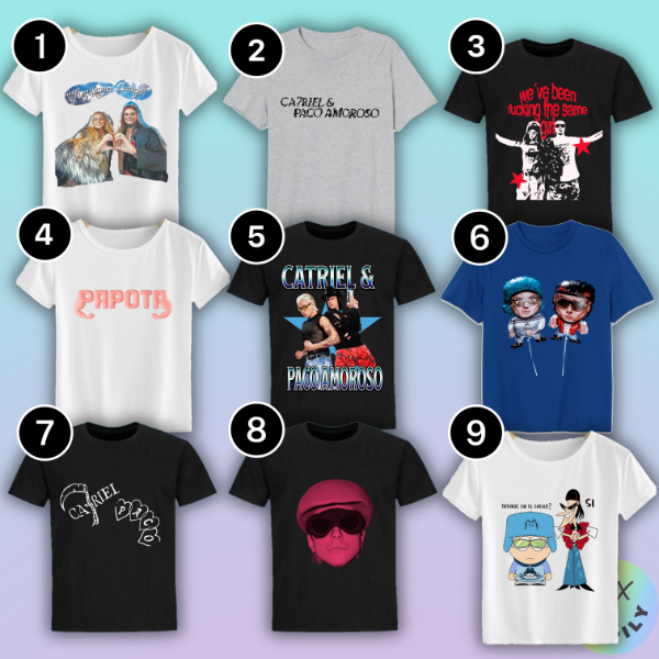 Producto - Remeras Paco y Catriel #1 (varios modelos)