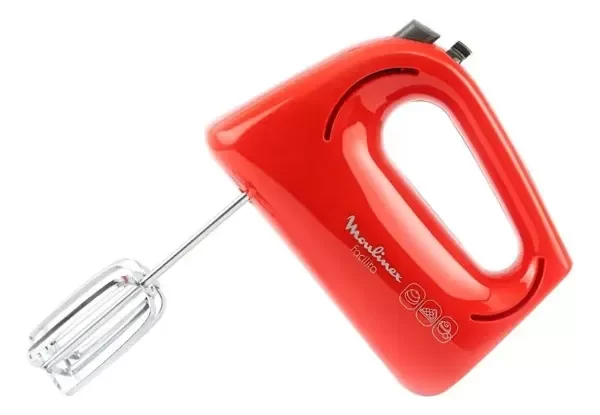 Producto - BATIDORA DE MANO MOULINEX FACILITA 250W 3 VELOCIDADES ROJA - 5