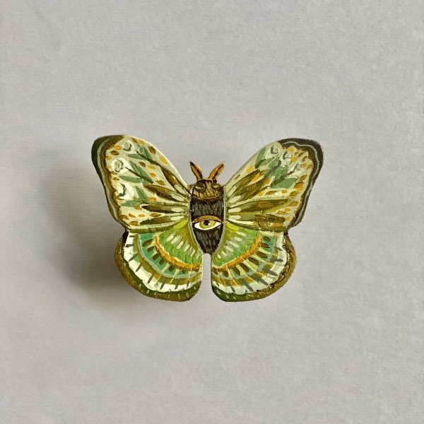 Producto - Amuleto Mini Polilla Verdes - 0
