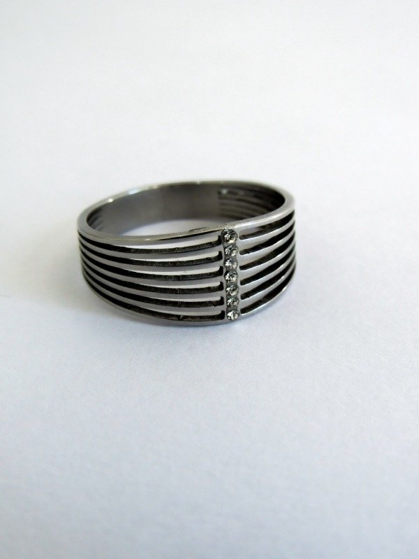 Producto - Anillo Filas Caladas y Medio Strass