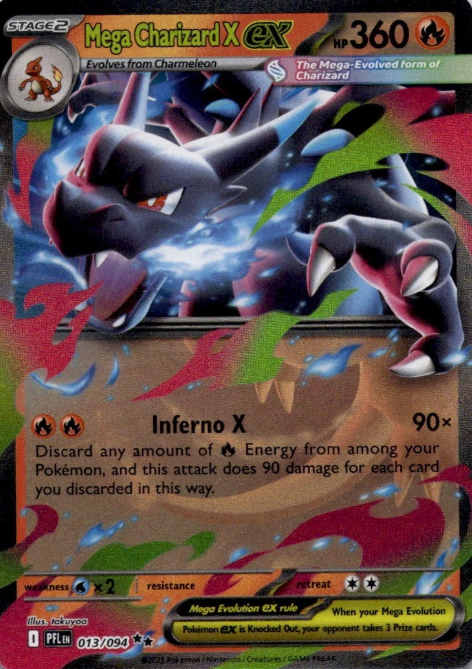 Producto - Mega Charizard X ex - 013/094 - ME02: Phantasmal Flames (PFL)