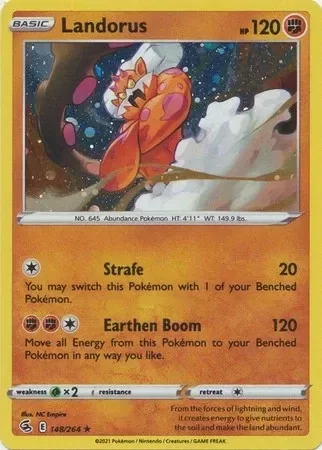 Producto - Landorus - 148/264 - Fusion Strike - Holo Cosmos Promo