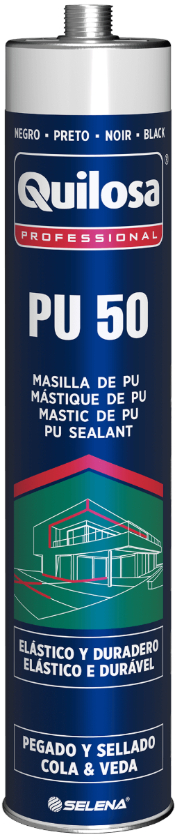 Producto - Sellador de Poliuretano PU-50 [Blanco - Gris - Negro] 300ml - Quilosa
