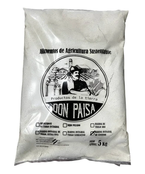 Producto - Harina De CENTENO Integral Agroecológica Don Paisa 5Kg