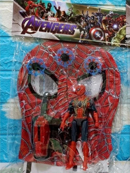 Producto - MASCARA CON LANZADOR Y FIGURA DE ACCION SPIDERMAN